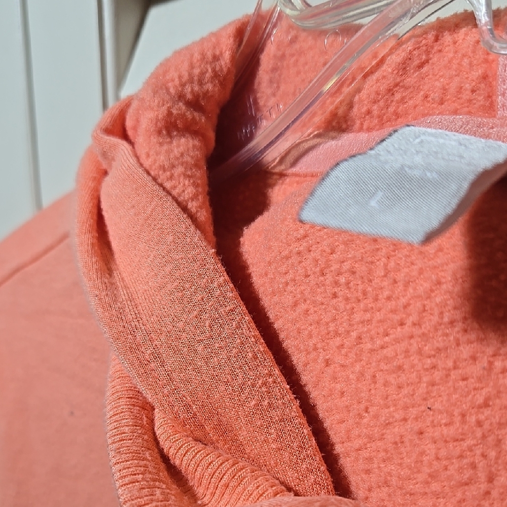 Girl's Large Athleta Orange Coral Hoodie Sweatshirt - Picture 6 of 7